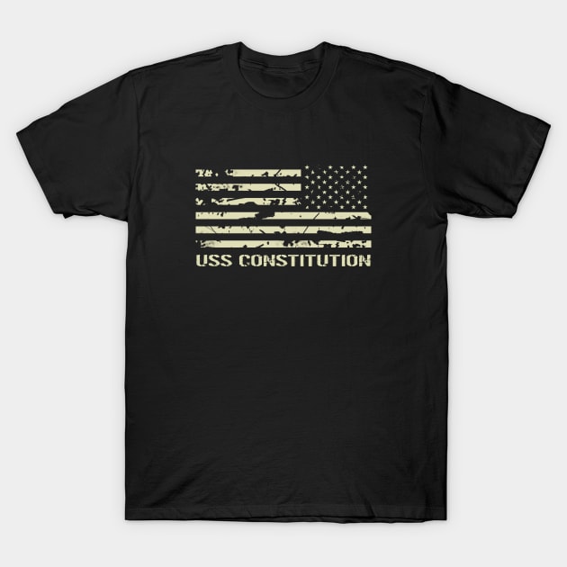 USS Constitution T-Shirt by Jared S Davies